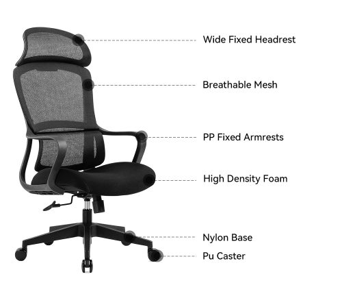 CH-519A Executive Net Swivel Chair - Image 4