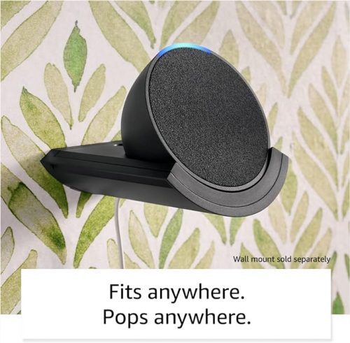Echo Pop | Full sound compact Wi-Fi and Bluetooth smart speaker with Alexa | Charcoal - Image 2