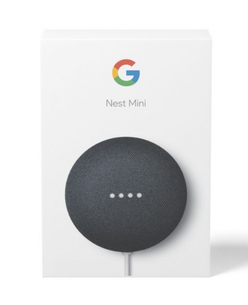 Google Nest Mini 2nd Generation Smart Speaker with Google Assistant - Charcoal